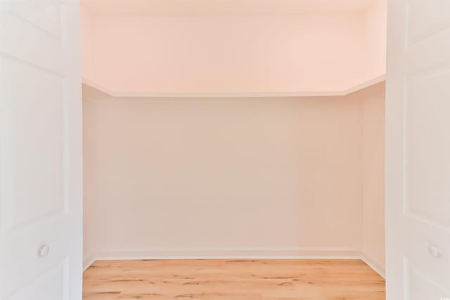 empty room featuring wood-type flooring