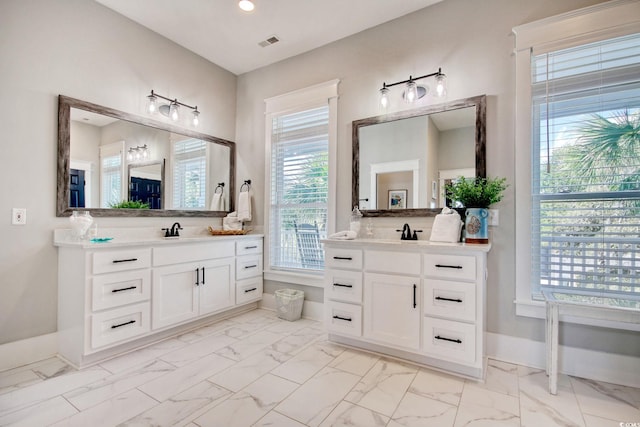 bathroom with vanity