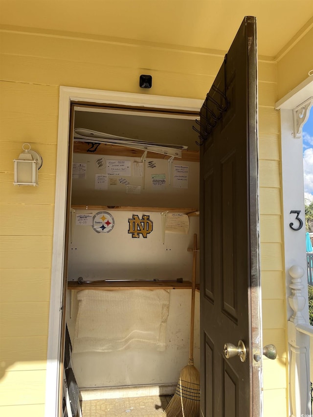 view of utility room