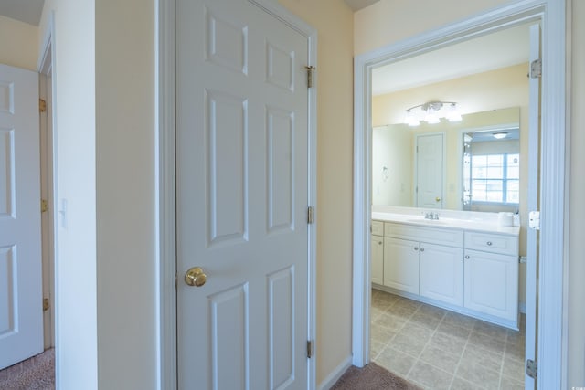 bathroom featuring vanity