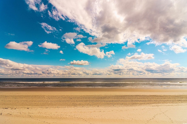 water view featuring a beach view