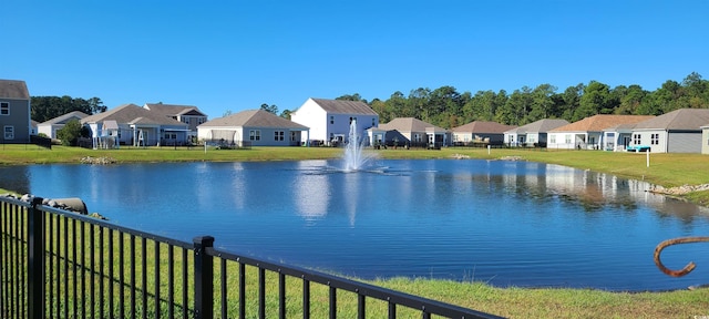 view of water feature