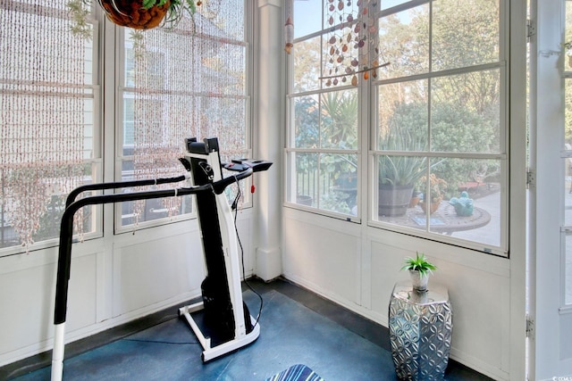 view of workout room