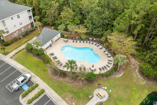 birds eye view of property