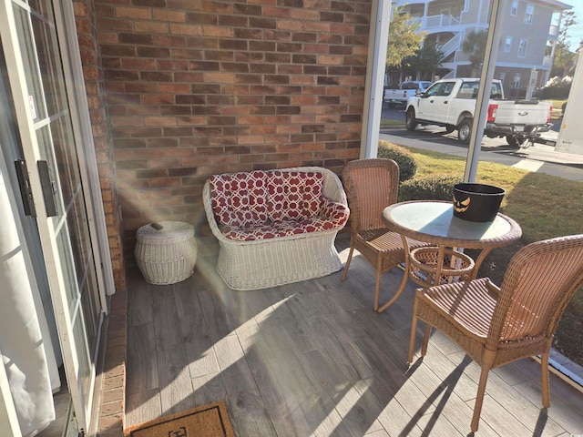 view of sunroom / solarium