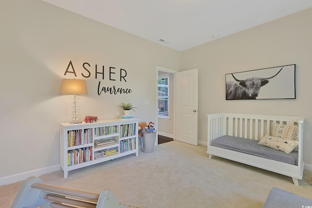 bedroom featuring carpet floors