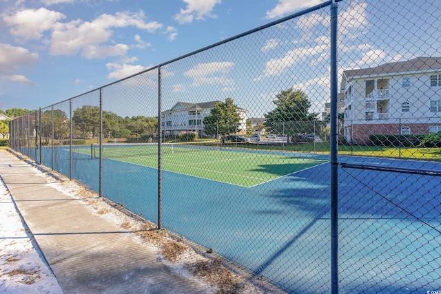 view of tennis court