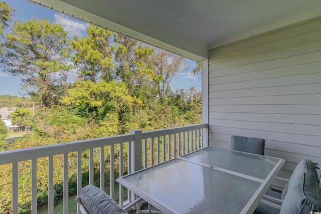 view of balcony