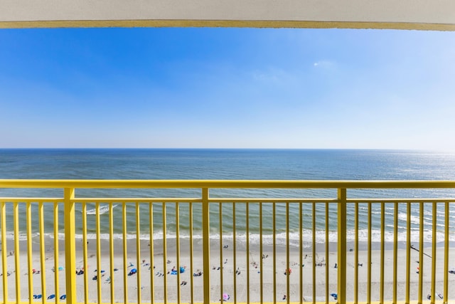 water view with a beach view