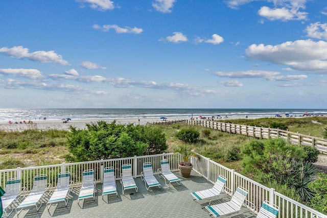 water view featuring a view of the beach