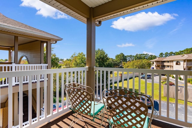 view of balcony