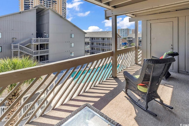 view of balcony