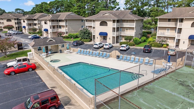 4278 Pinehurst Cir Unit W2, Little River, SC 29566 - pool with a residential view and fence