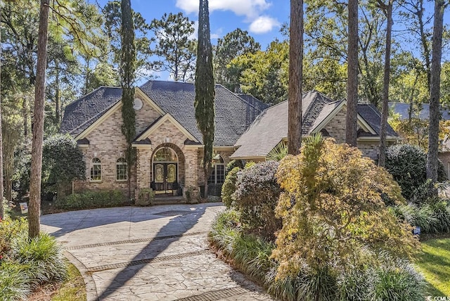 view of front of home with french doors