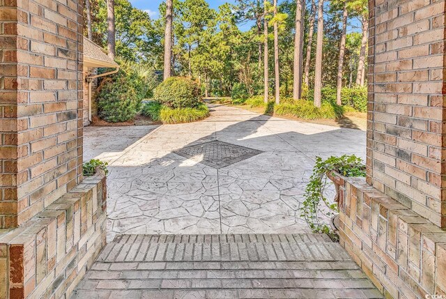 view of yard featuring a patio area