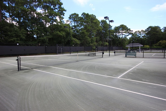 view of tennis court