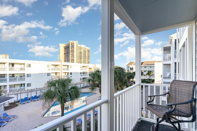 view of balcony