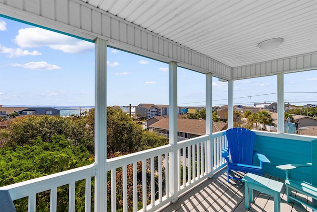 unfurnished sunroom featuring a healthy amount of sunlight