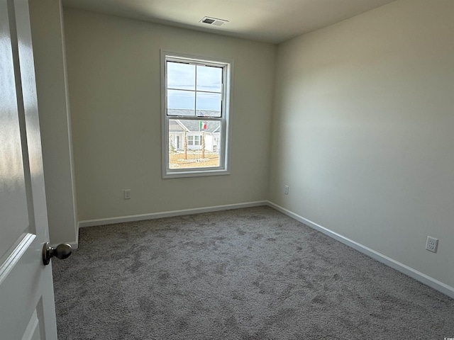 view of carpeted empty room