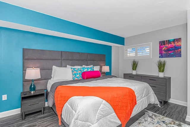 5300 N Ocean Blvd Unit 1405, Myrtle Beach, SC 29577 - bedroom with wood finished floors and baseboards