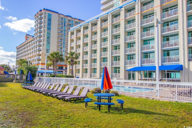 5300 N Ocean Blvd Unit 1405, Myrtle Beach, SC 29577 - surrounding community featuring a pool and a yard