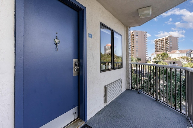 view of balcony