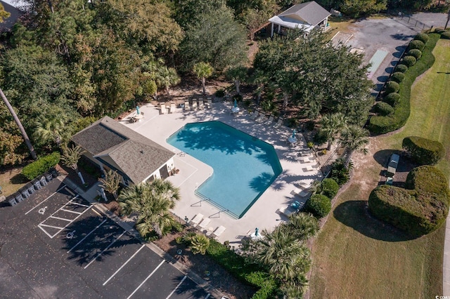 206 Mossy Stone Ct Unit 1605, Murrells Inlet, SC 29576 - drone / aerial view of a pool