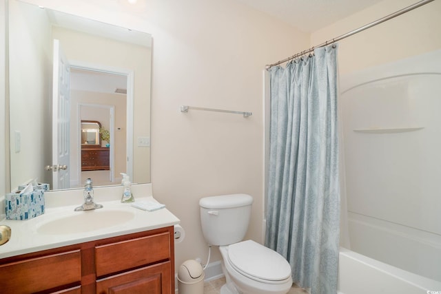 206 Mossy Stone Ct Unit 1605, Murrells Inlet, SC 29576 - full bathroom featuring toilet, vanity, and shower / bath combination with curtain