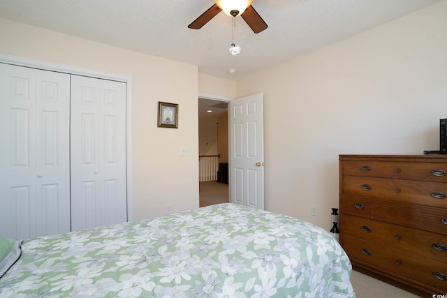 206 Mossy Stone Ct Unit 1605, Murrells Inlet, SC 29576 - carpeted bedroom with a closet and ceiling fan