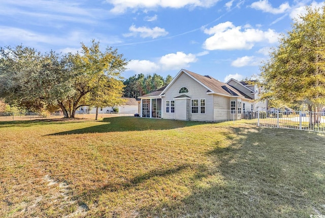 view of property exterior featuring a yard