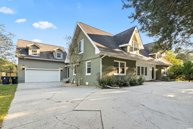 view of front of house featuring a garage