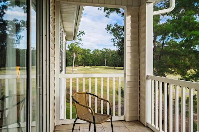 view of balcony