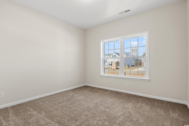 view of carpeted empty room