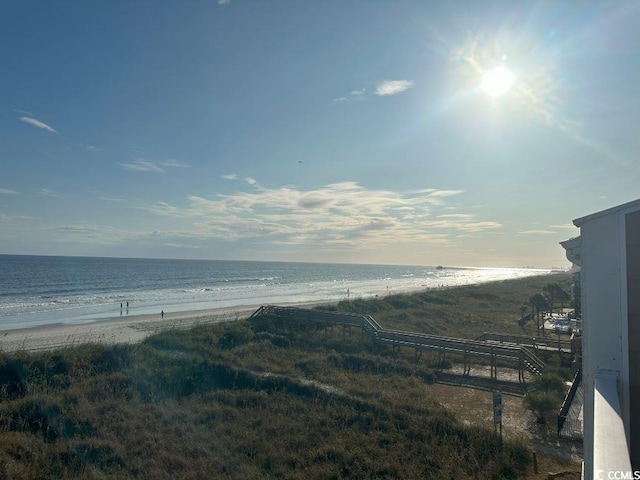 property view of water with a view of the beach