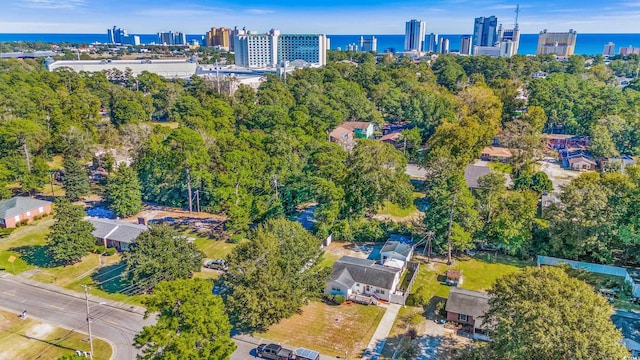1412 Hemingway St, Myrtle Beach, SC 29577 - bird's eye view featuring a view of city and a water view