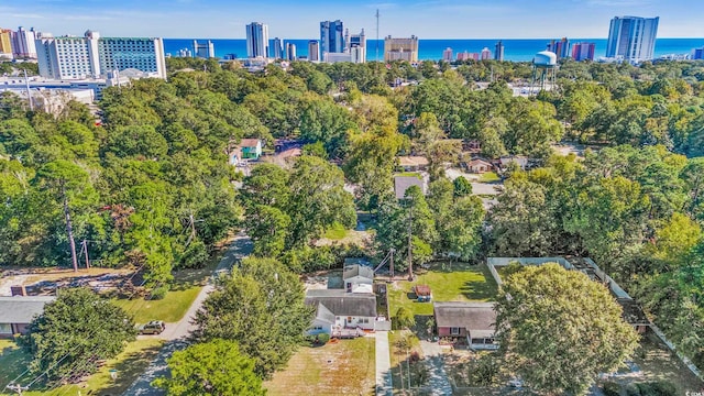 1412 Hemingway St, Myrtle Beach, SC 29577 - bird's eye view featuring a view of city and a water view