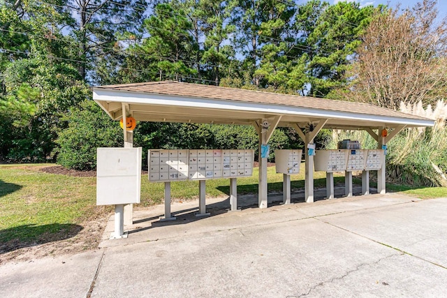 view of property's community with a mail area