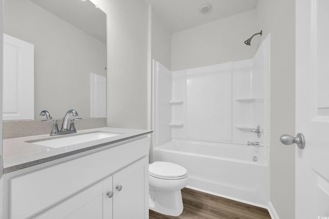 389 Sun Colony Blvd, Longs, SC 29568 - bathroom with vanity, wood finished floors, and shower / bathtub combination