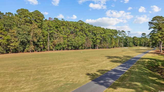 view of home's community featuring a lawn