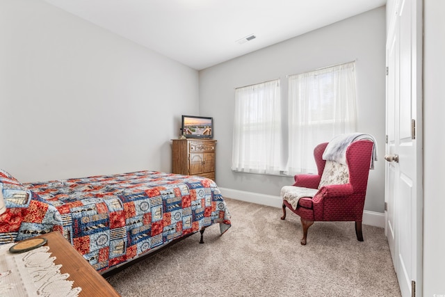 bedroom featuring carpet flooring