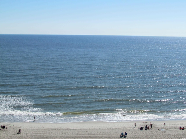 property view of water with a view of the beach