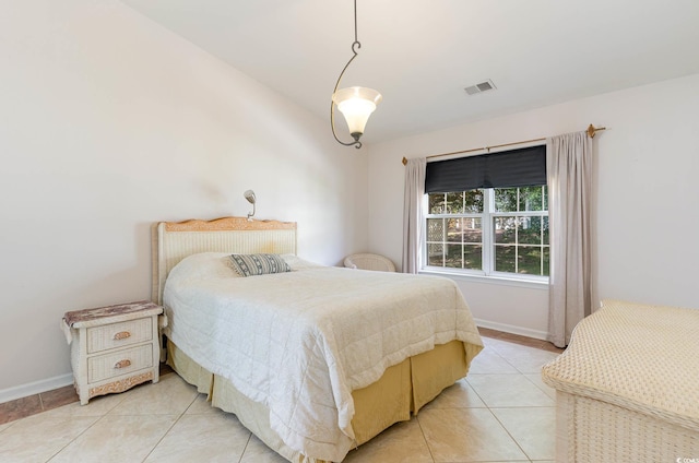 view of tiled bedroom