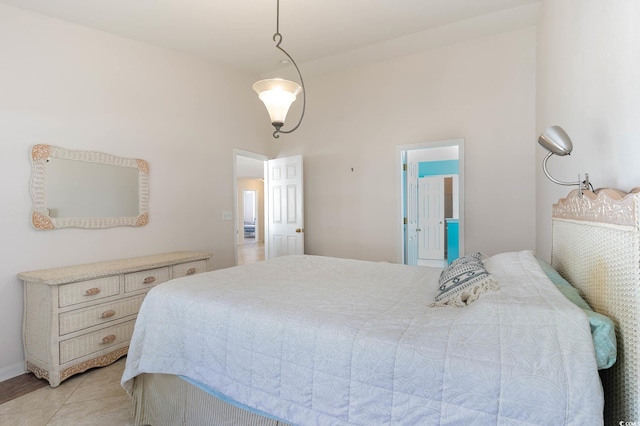 view of tiled bedroom