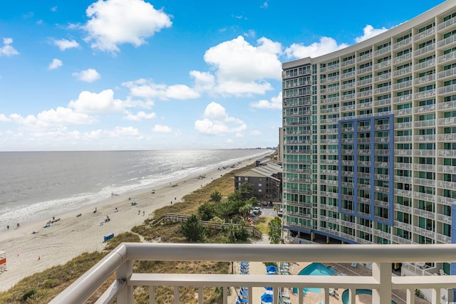 water view with a beach view