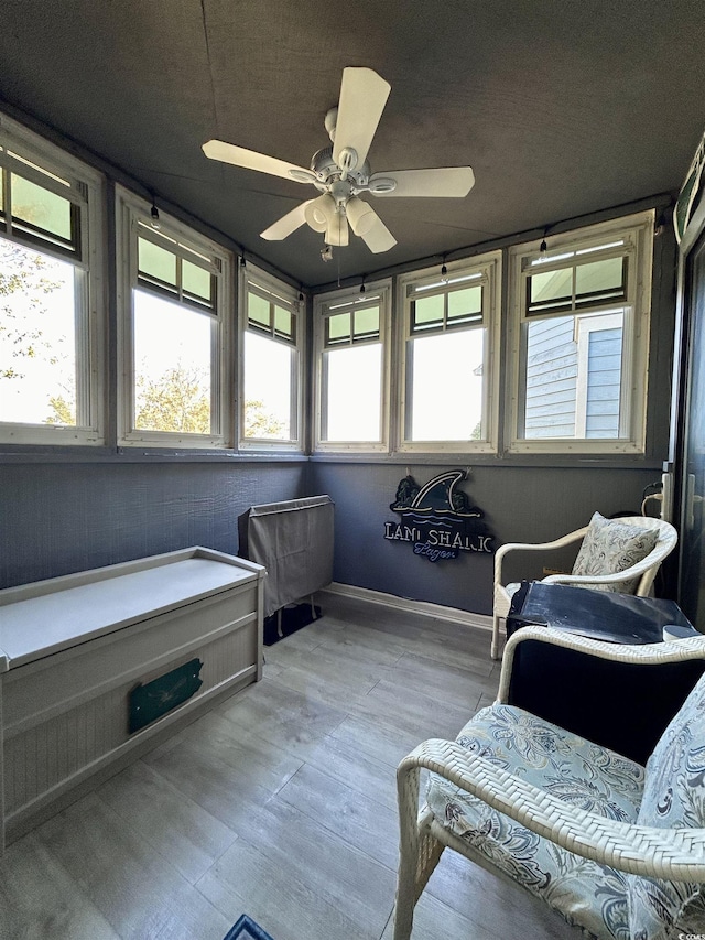 view of sunroom
