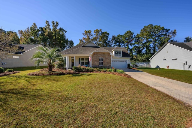 view of front of property with a front yard