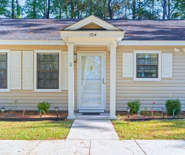 view of entrance to property