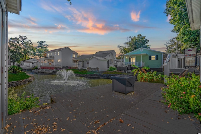 6001-7038 S Kings Hwy, Myrtle Beach, SC 29575 - view of property's community with a deck with water view and a residential view