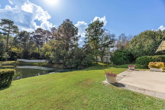 view of water feature