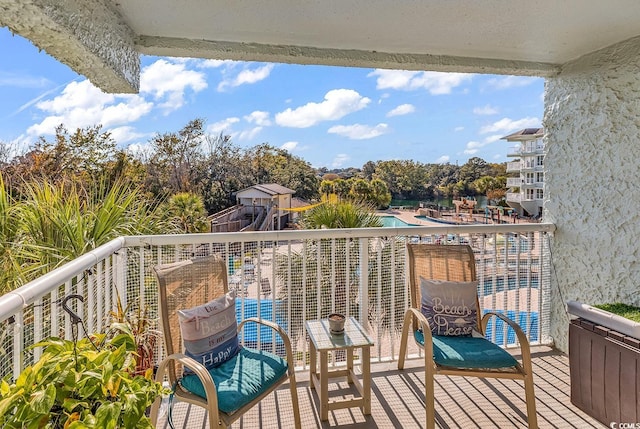 view of balcony